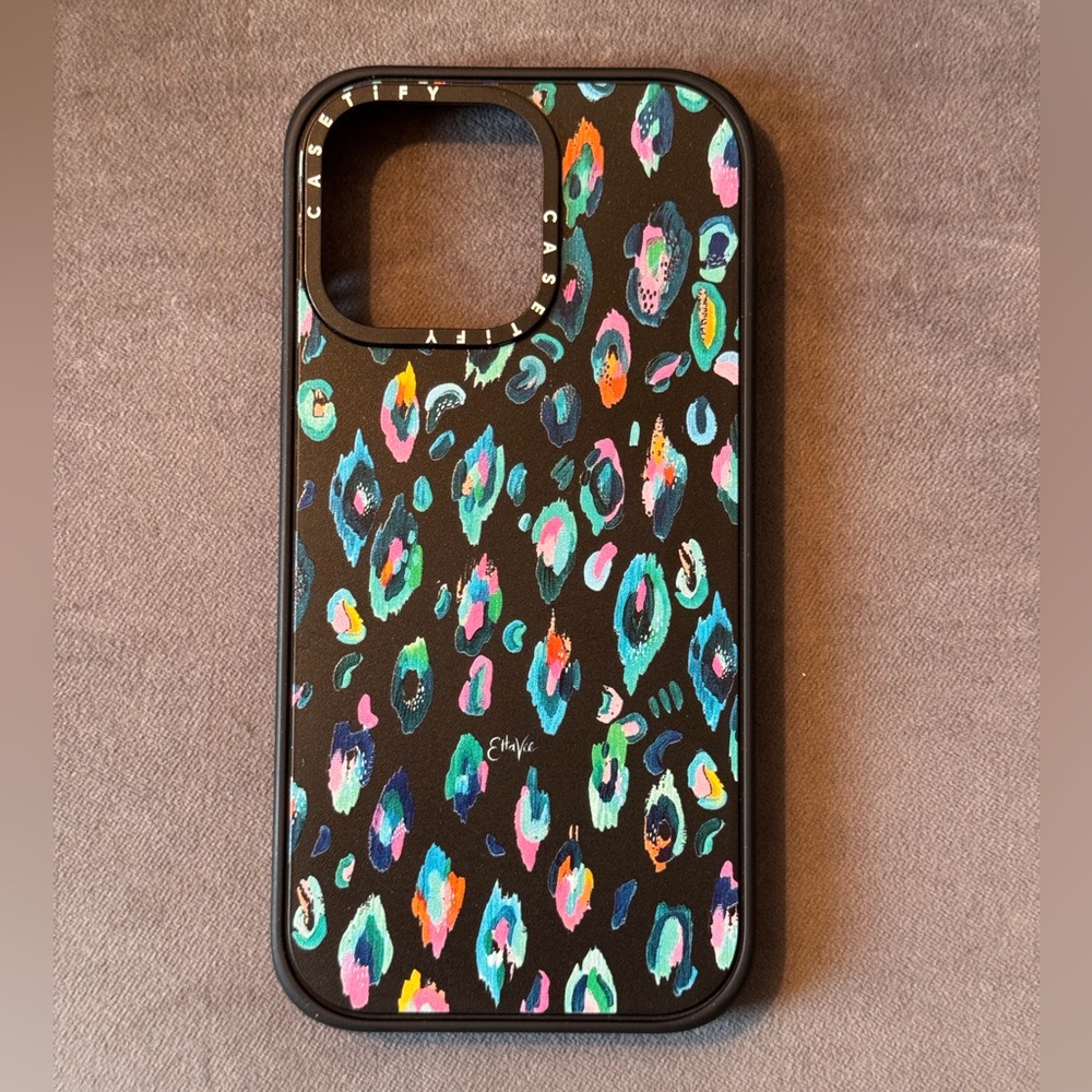 Casetify iPhone 15 Pro Max Impact Case - EttaVee Leopard Print No. 1 (EUC)